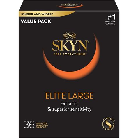 extra large latex free condoms|SKYN® Elite Large Condoms.